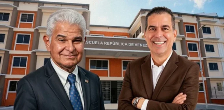 Rescate de la Escuela República de Venezuela por el Presidente Mulino